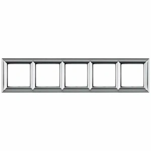 Изображение Рамка на 5 постов EcoProfi Deco алюминий EPD485AL Jung