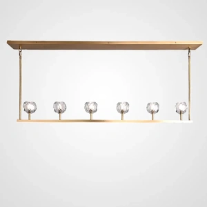 Изображение Люстра Rh Boule De Cristal Linear Chandelier 6 Bronze By Imperiumloft