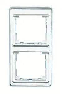 Изображение Рамка двойная, для вертикального монтажа Jung SL 500, белое стекло sl582ww SL 500