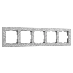 Изображение Рамка на 5 постов (серебряный) W0052406