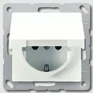 Изображение Розетка с заземляющими контактами 16 А / 250 В~, с откидной крышкой AS1520KLWW AS 500