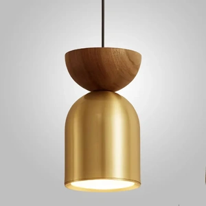 Изображение Подвесной Светильник Piet Wood Brass By Imperiumloft