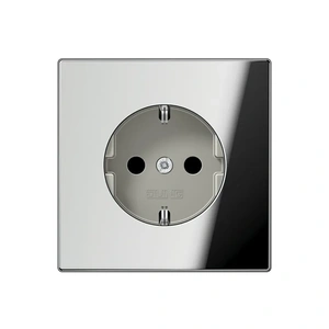 Изображение Розетка с заземлением 16А 250В LS 990 хром A1520SW Jung