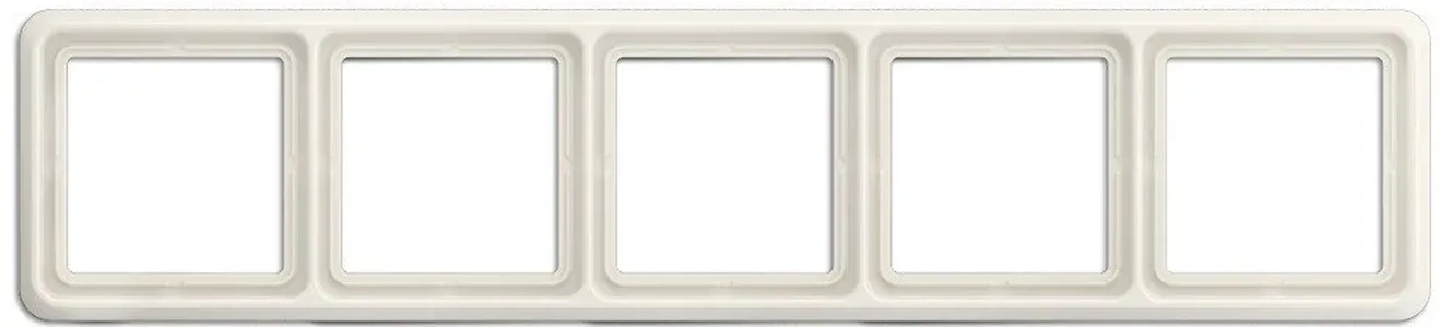 Изображение Рамка пятерная, горизонтальная/вертикальная, Jung CD 500, слоновая кость CD585W CD 500