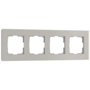 Изображение Рамка на 4 пост Senso (дымчатый, стекло soft-touch) W0043117
