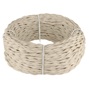 Изображение Ретро кабель витой 2х1,5 (песочный) 50 м W6452546