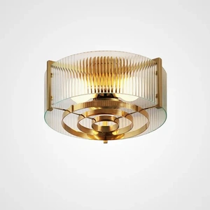 Изображение Потолочная Люстра Из Рельефного Стекла Lussa D38 By Imperiumloft