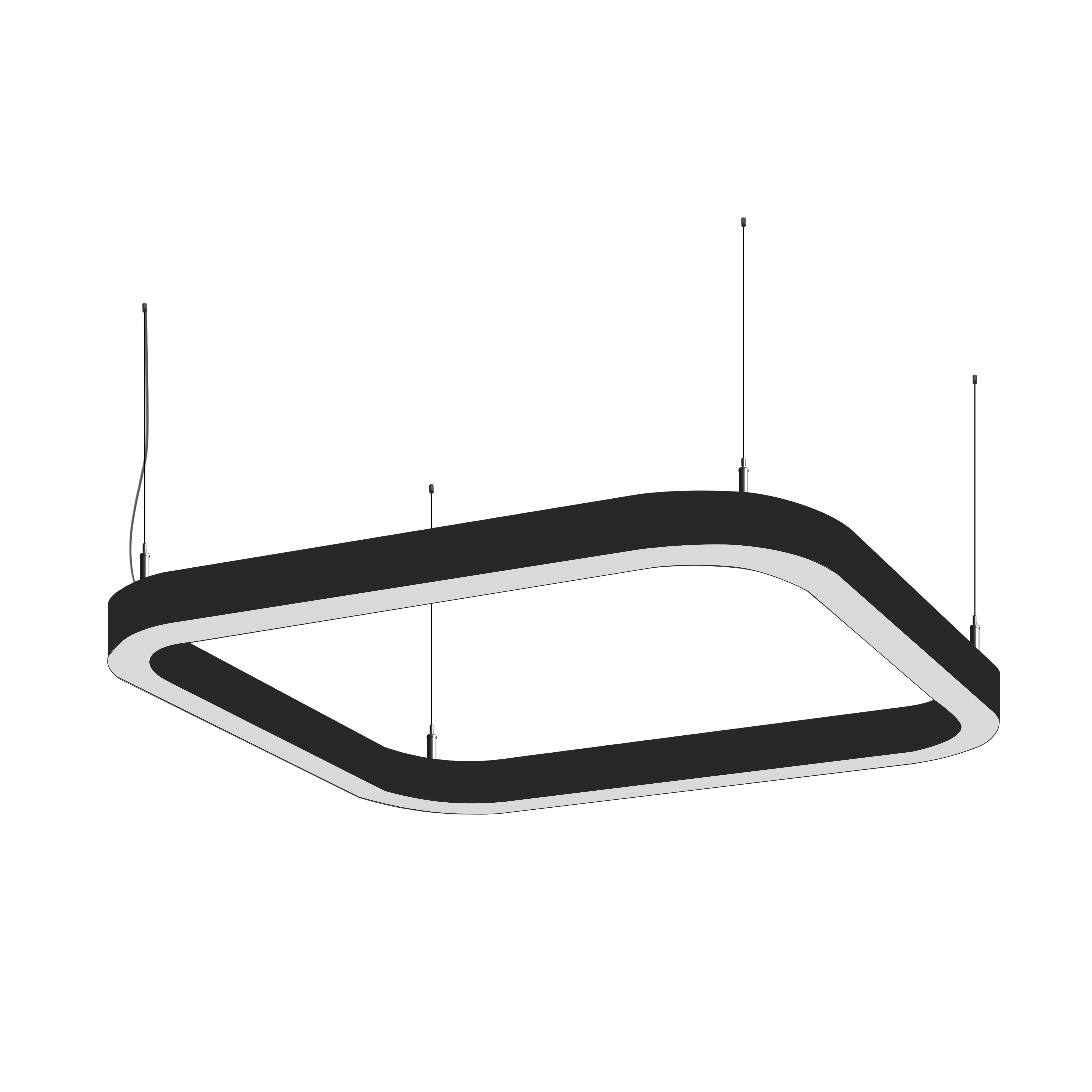 Cветодиодный фигурный светильник  MS-ELLIPSE Суперэллипс 1300mm 76W 3000/4000/6000К